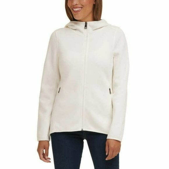 NWT Andrew Marc Cozy Hi-Low Soft Fleece Full Zip Hooded Jacket - Picture 7 of 10